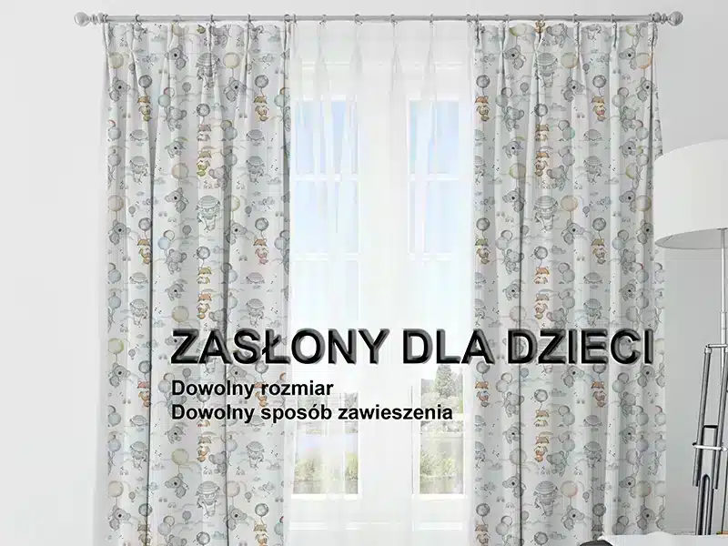zasłony dla dzieci