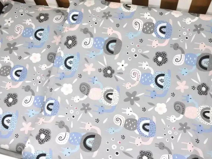 KOMPLET POŚCIELI BAWEŁNIANEJ  140X200 wzór ślimaki - obrazek 4