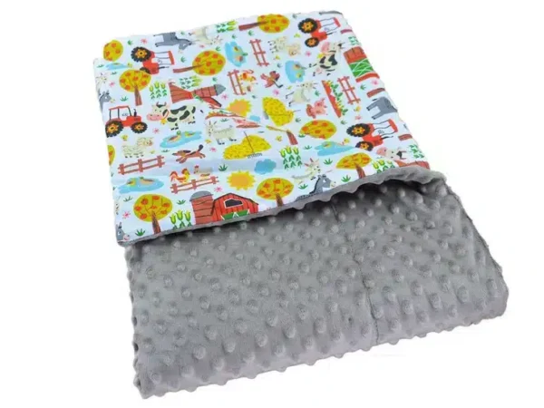 Kocyk  MINKY bawełna beż farma