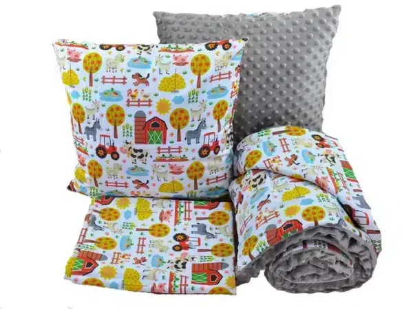 Pościel do przedszkola farma 100x135 bawełniana