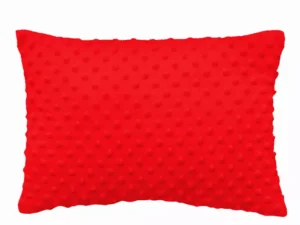 Poduszka płaska 50x60x3 cm z MINKY Czerwona