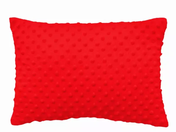 Poduszka płaska 50x60x3 cm z MINKY Czerwona