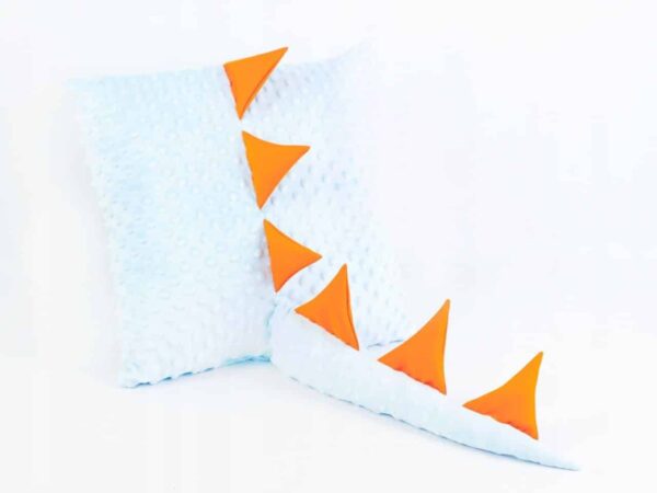 Poduszka miękka przytulanka DINOZAUR minky 40x40cm