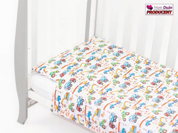 Pościel do łóżeczka 90x120 wzór koparki