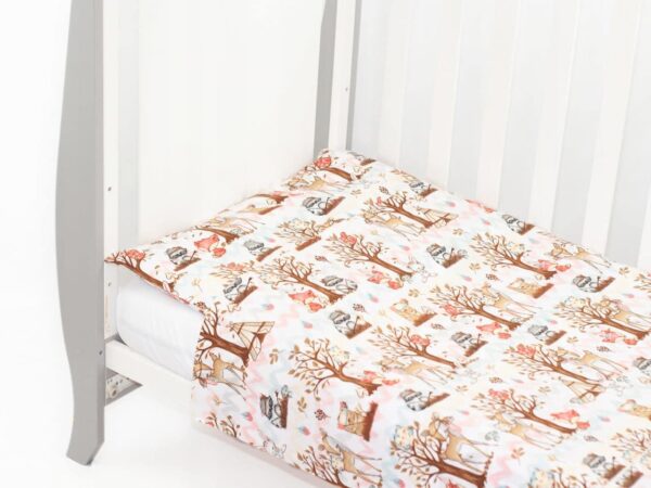 Pościel do łóżeczka 90x120 wzór las