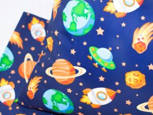 Pościel do łóżeczka 90x120 wzór kosmos
