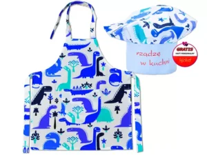 KOMPLET "MAŁEGO KUCHARZA" WZÓR DINO