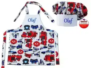 KOMPLET "MAŁEGO KUCHARZA" WZÓR STRAŻ