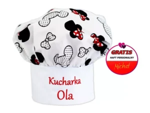 Czapka kucharska personalizowana  HAFT Myszka