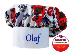 Czapka kucharska personalizowana HAFT Strażak