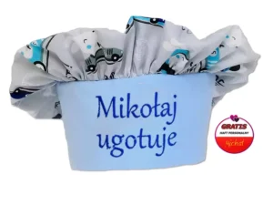 Czapka kucharska personalizowana HAFT Zając w Aucie