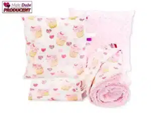 POŚCIEL DO PRZEDSZKOLA wzór róż babeczka