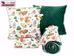 POŚCIEL DO PRZEDSZKOLA wzór butelka zwierzaki