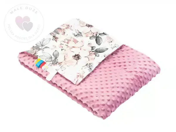 Kocyk MINKY bawełna retro kwiat