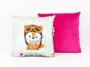 PODUSZKA MINKY DLA DZIECKA-PODUSZKA LISEK fuksja