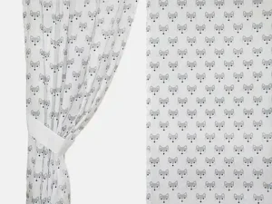 ZASŁONY DO POKOJU DZIECKA wzór liski