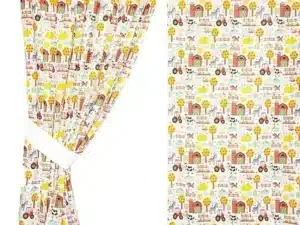 ZASŁONY DO POKOJU DZIECKA wzór farma