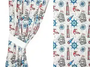 ZASŁONY DO POKOJU DZIECKA wzór marynistyczny