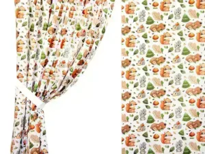 ZASŁONY DO POKOJU DZIECKA wzór zwierzaki