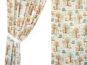 ZASŁONY DO POKOJU DZIECKA wzór las