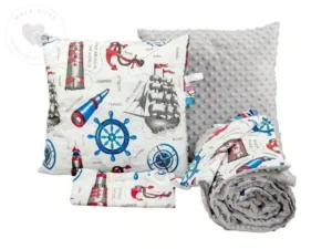 POŚCIEL DO PRZEDSZKOLA wzór szare stery