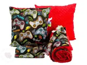 POŚCIEL DO PRZEDSZKOLA wzór czerwień pady