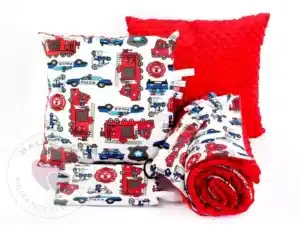 POŚCIEL DO PRZEDSZKOLA wzór czerwień straż