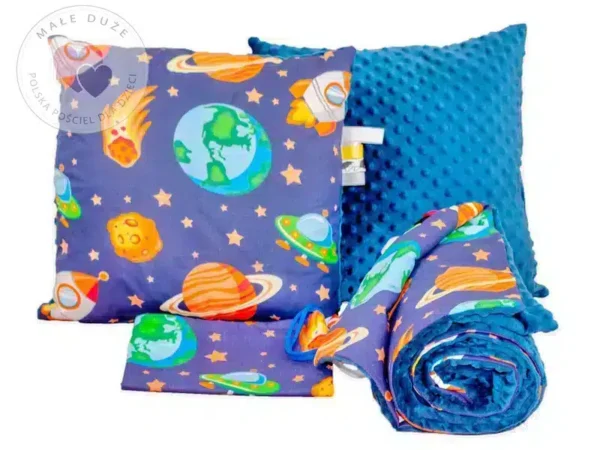 Pościel do przedszkola kosmos 100x135 bawełniana