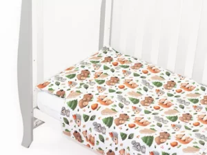 KOMPLET POŚCIELI BAWEŁNIANEJ wzór zwierzaki