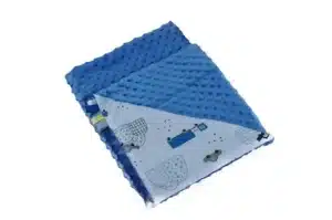 Kocyk  MINKY wzór jeans-auto-na-górce