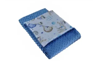 Kocyk  MINKY wzór jeans-mały książe