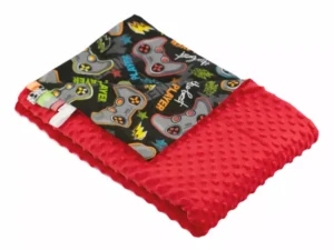 Kocyk MINKY bawełna Pady Czerwony