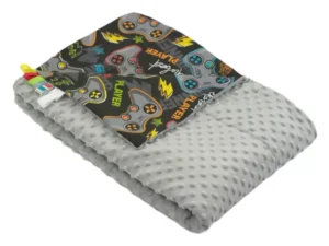 Kocyk MINKY bawełna Pady Szary