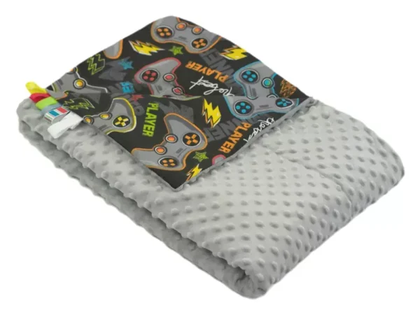 Kocyk MINKY bawełna Pady Szary