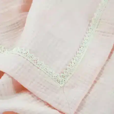 kocyk muslin brzoskwinia 2