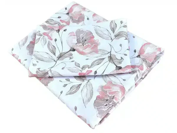 KOMPLET POŚCIELI BAWEŁNIANEJ  160X200 peonia
