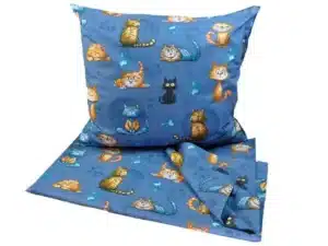 KOMPLET POŚCIELI BAWEŁNIANEJ  160X200 kot granat