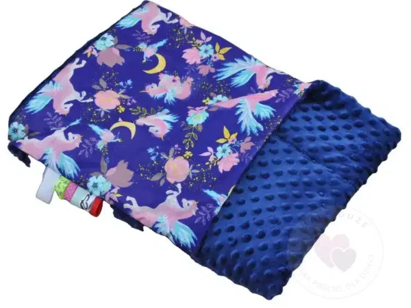 Kocyk MINKY wzór chaber pegaz