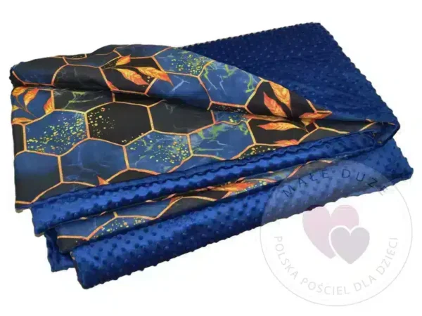 Kocyk MINKY wzór navi plaster miodu