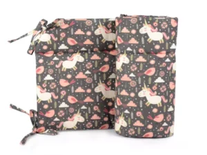 Ochraniacz do łóżeczka 30x180cm bawełniany Jednorożec Brąz