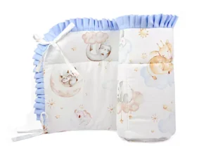 Ochraniacz z falbanką do łóżeczka 30x180cm bawełniany Nocka