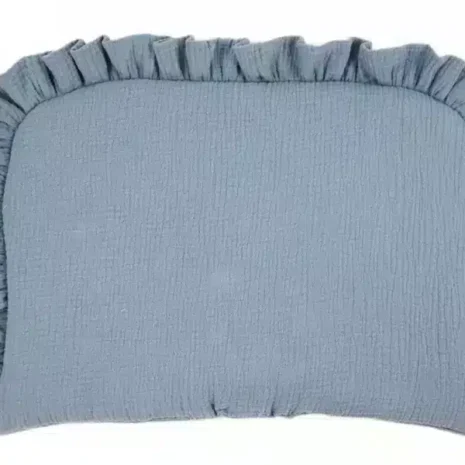 poduszka muslinowa szaroniebieska 1