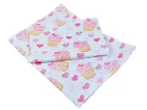 KOMPLET POŚCIELI BAWEŁNIANEJ  100X160 wzór babeczki