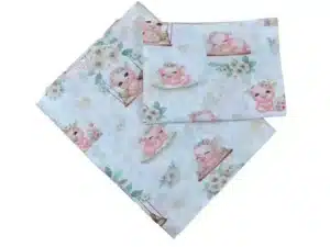 KOMPLET POŚCIELI BAWEŁNIANEJ  140X200 wzór świnki