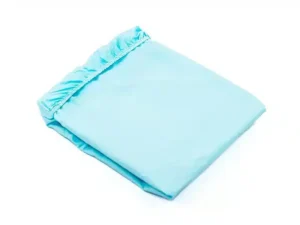 PRZEŚCIERADŁO BAWEŁNIANE Z GUMKĄ wzór błękit