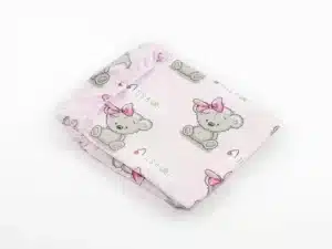 PRZEŚCIERADŁO BAWEŁNIANE Z GUMKĄ wzór girl