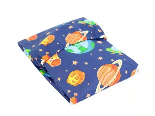 PRZEŚCIERADŁO BAWEŁNIANE Z GUMKĄ wzór kosmos