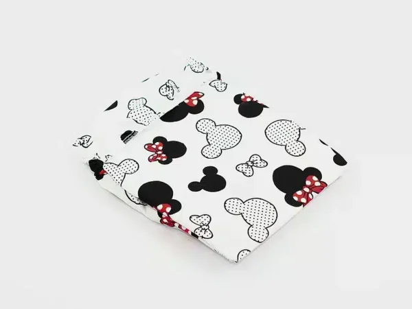 PRZEŚCIERADŁO BAWEŁNIANE Z GUMKĄ wzór myszka
