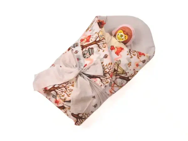 Rożek becik niemowlęcy usztywniony prosty Las