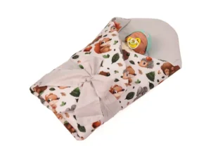 Rożek becik niemowlęcy usztywniony prosty Zwierzaki